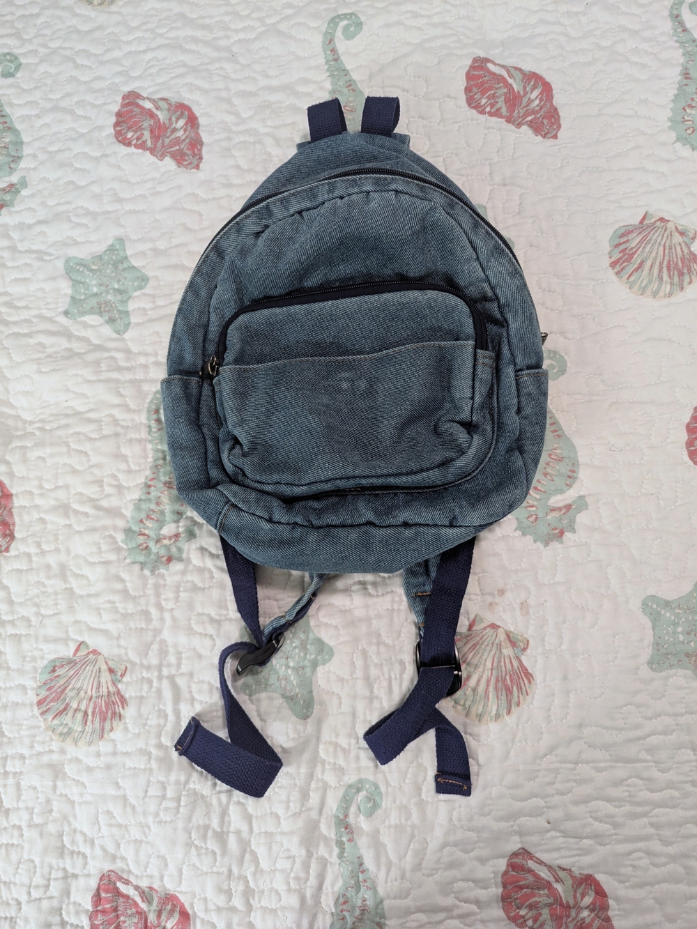 Denim Mini Backpack